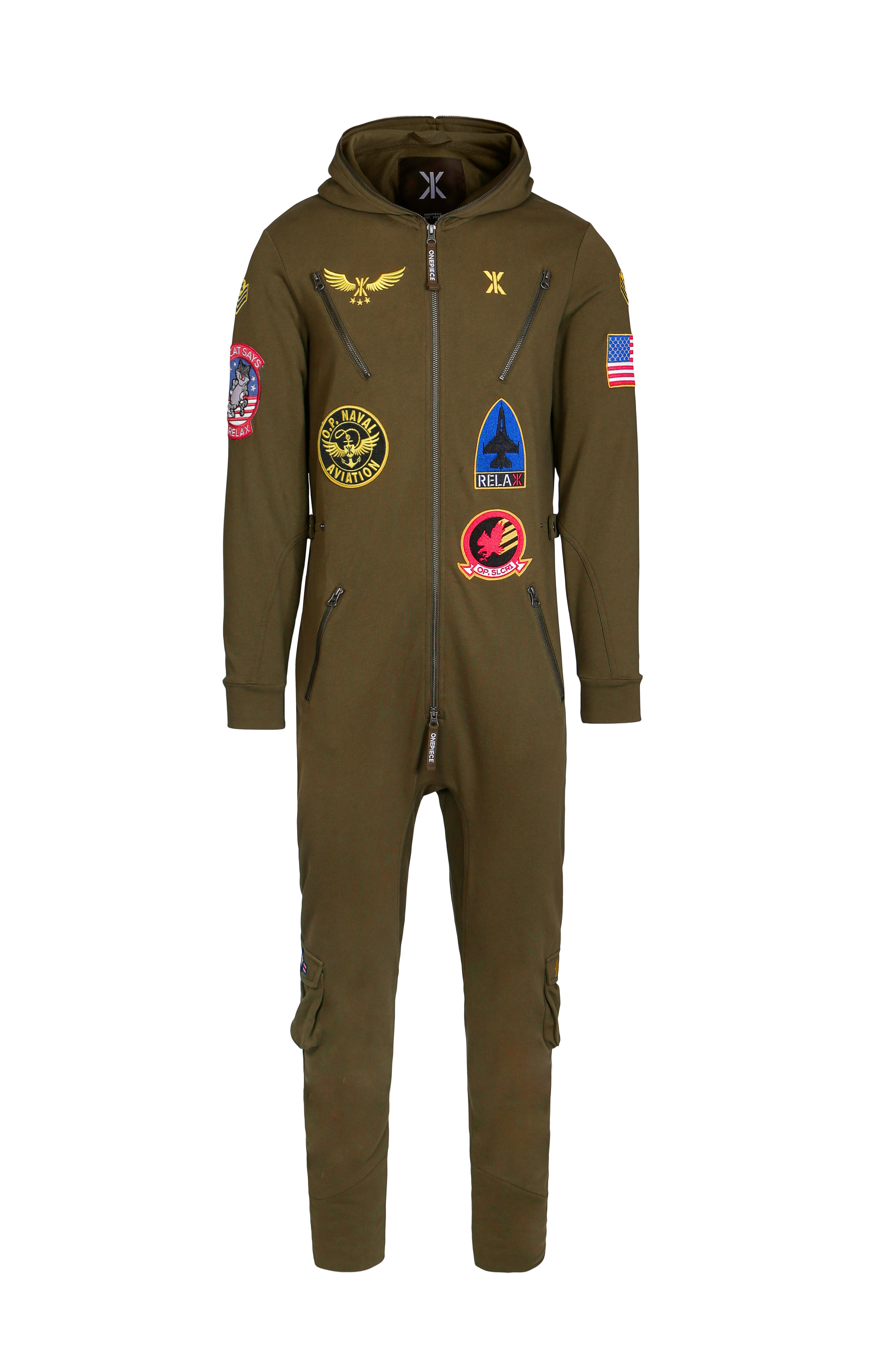 Aviator Onesie Grun