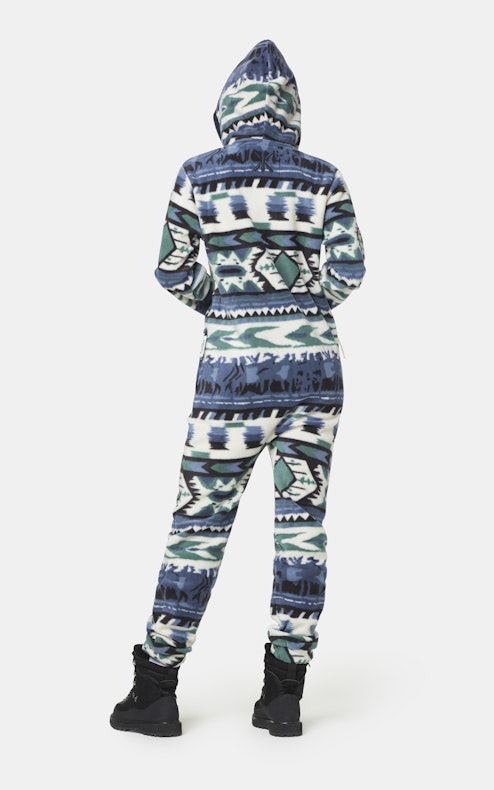 Onepiece Aztec Fleece Jumpsuit Mehrfarbig