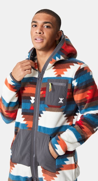 Onepiece Aztec Fleece Jumpsuit Multicolore