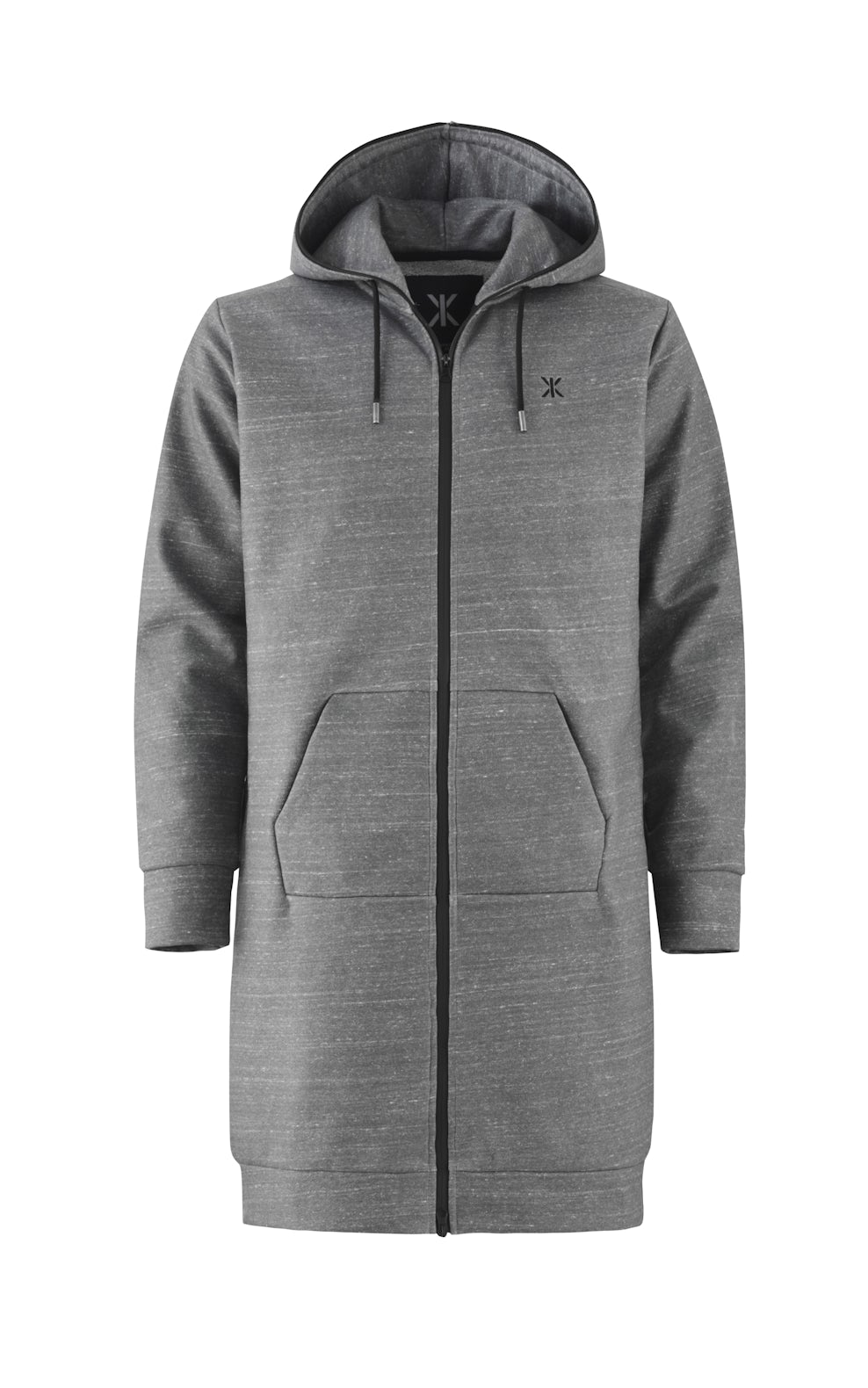 Time Zip Hoodie Dark Grey Melange Jacket Onepiece Time Zip Hoodie Dark Grey Melange Jacket Onepiece