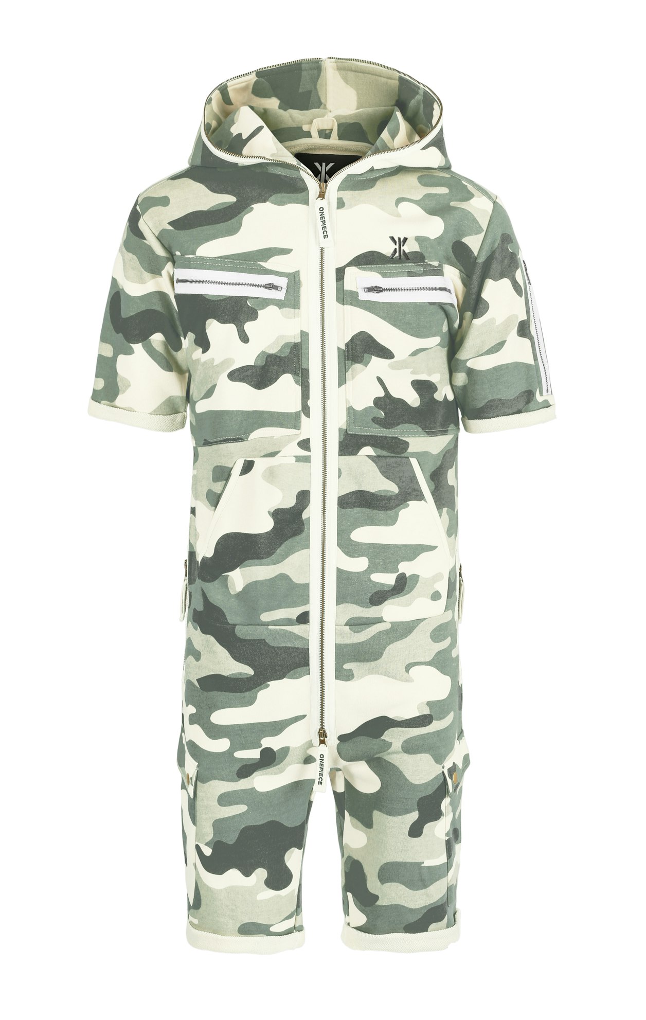 Cargo Short Jumpsuit Army Camo