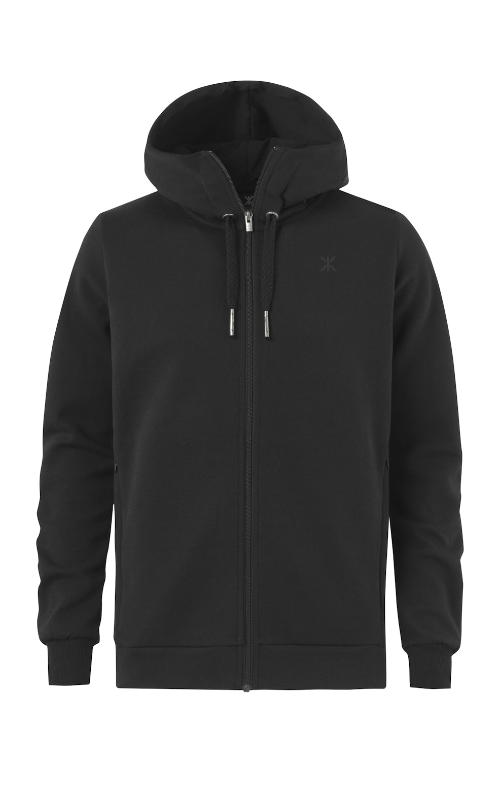 Cocoon Zip Hoodie Black Jacket Onepiece