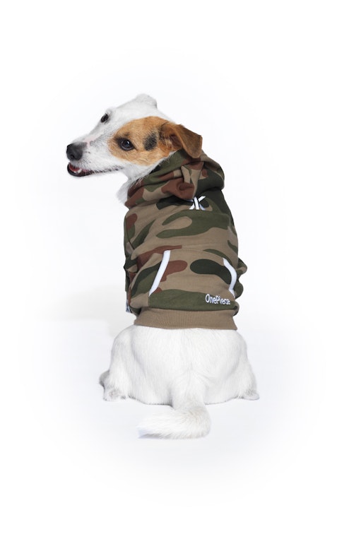 Dog Style Onesie Camo Green