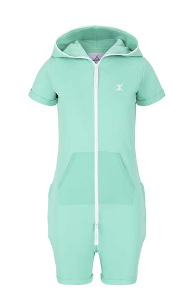 Onepiece Fitted Short Jumpsuit Turquoise