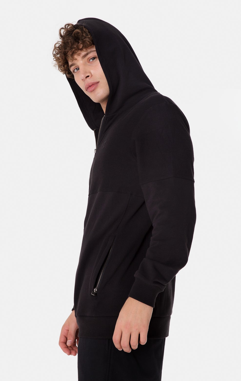 Go Zip Hoodie Black