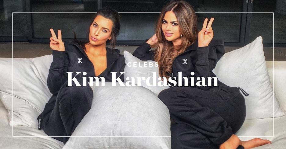 Kim Kardashian gets cozy in Onepiece for the holiday season