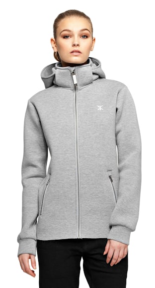 Lag Zip Hoodie Grey Melange Lag Zip Hoodie Grey Melange