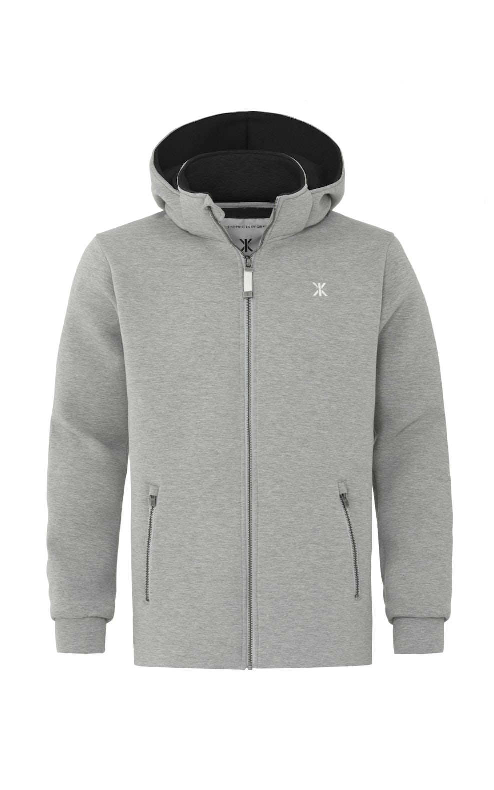 Lag Zip Hoodie Grey Melange Lag Zip Hoodie Grey Melange