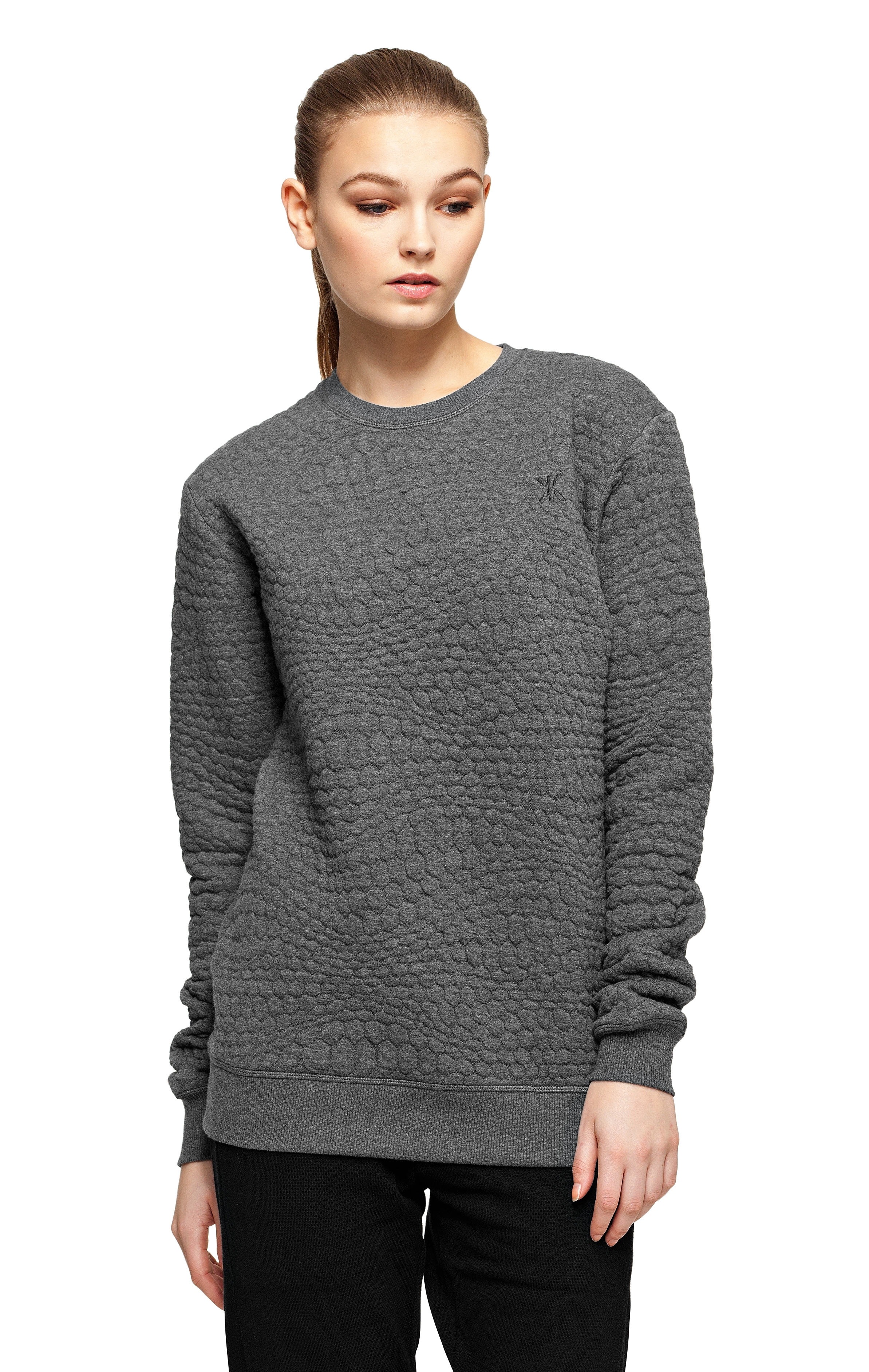 grey college sweater