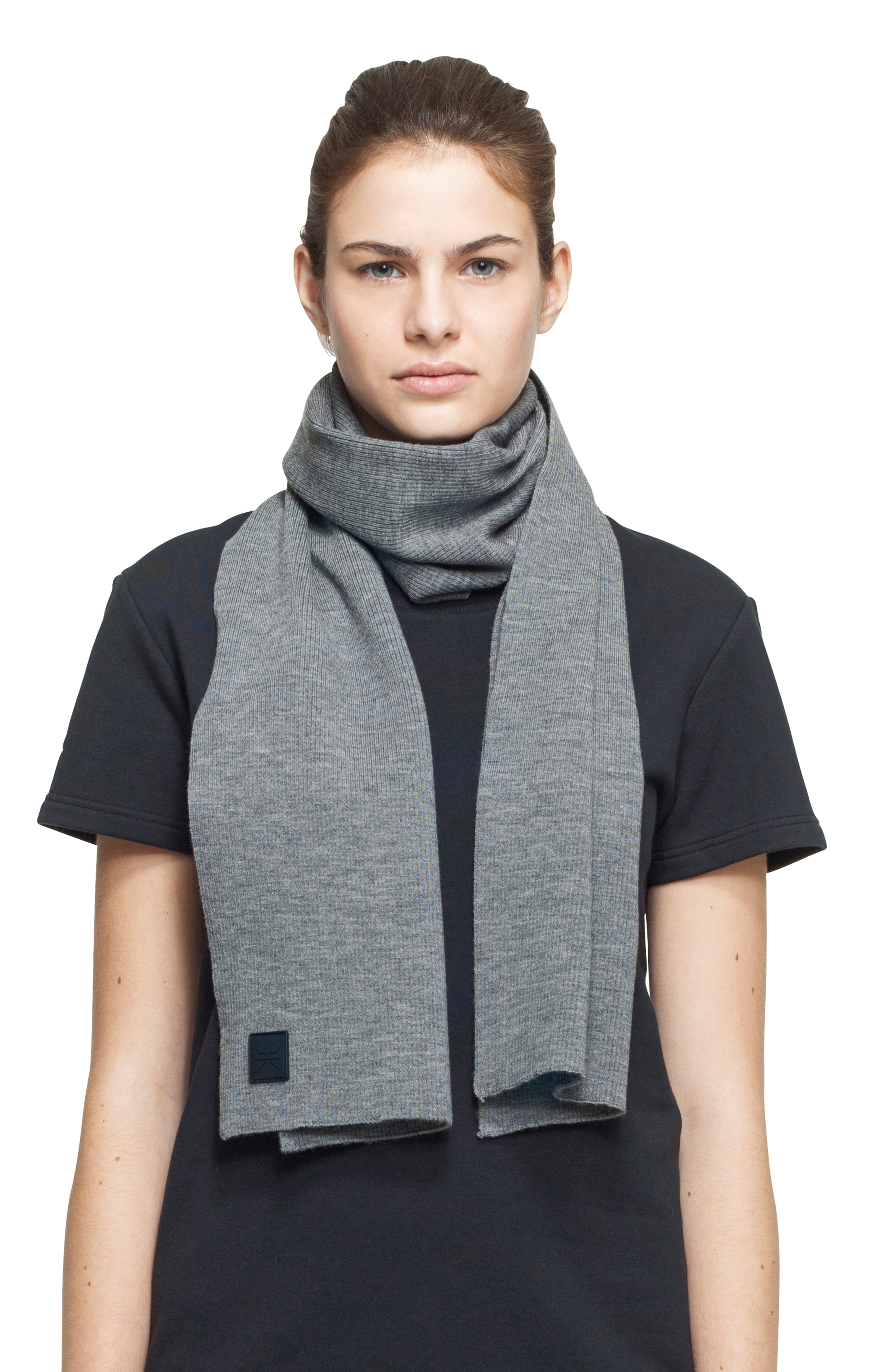 grey scarf