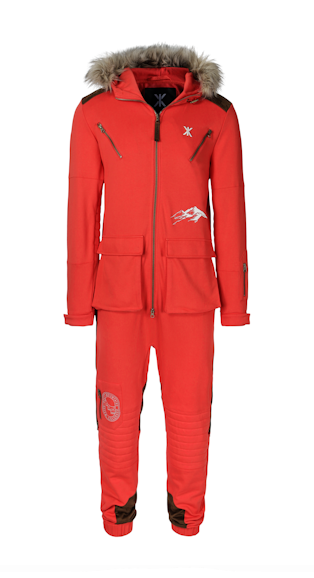 Onepiece Mountain Climber Jumpsuit Red
