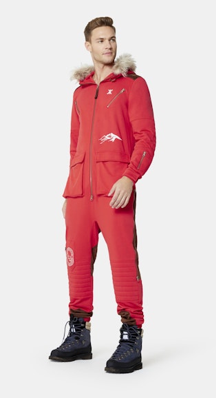 Onepiece Mountain Climber Jumpsuit Red