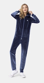 Onepiece Original Velour Jumpsuit Bleu Marine