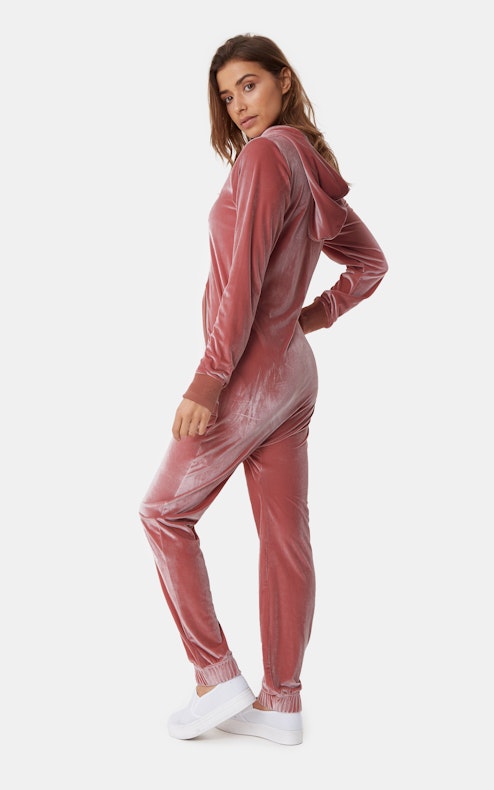 Onepiece Original Velour Jumpsuit Pink