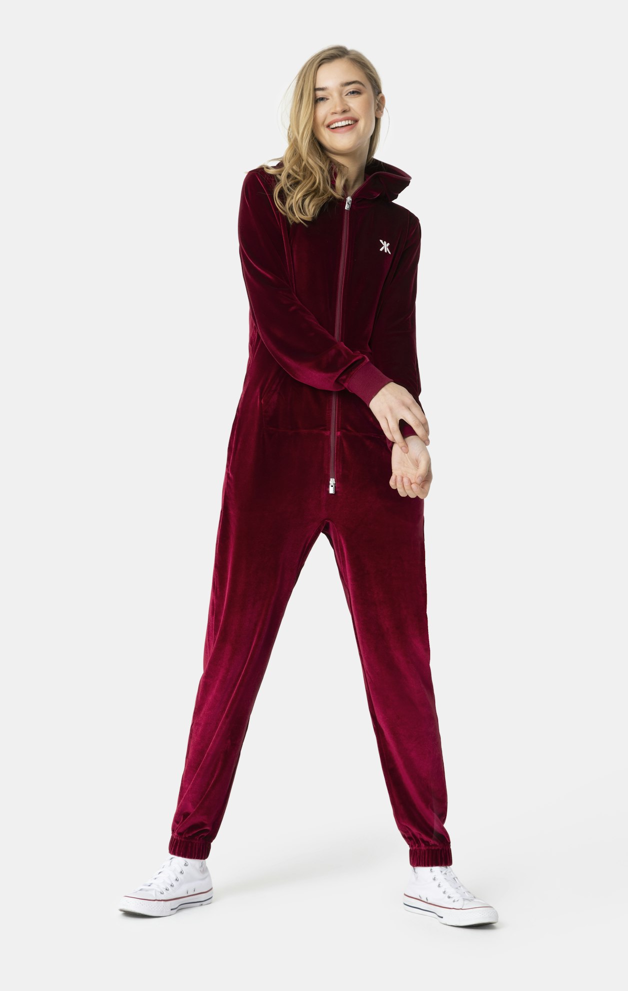 Original Velour Jumpsuit Red