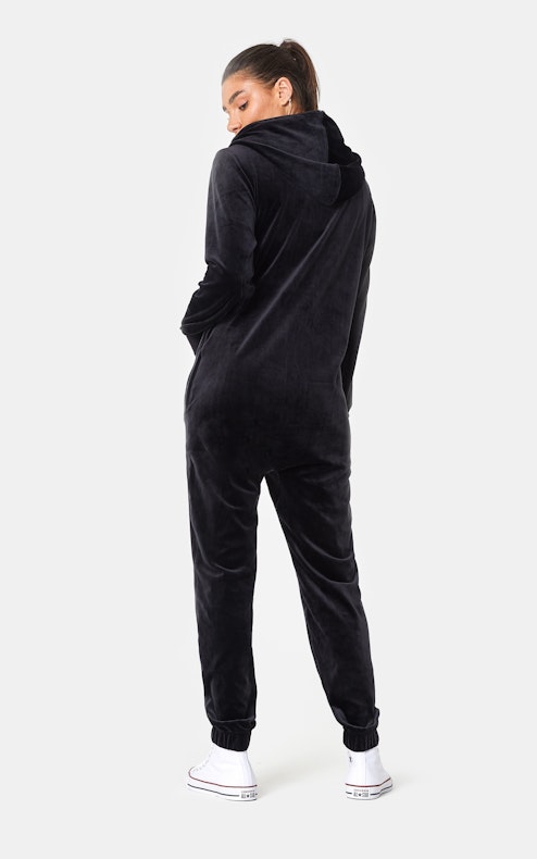 Onepiece Original Velvet Jumpsuit Noir