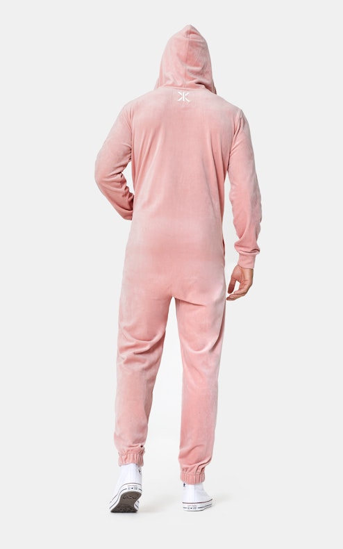 Onepiece Original Velvet Jumpsuit Soft Pink