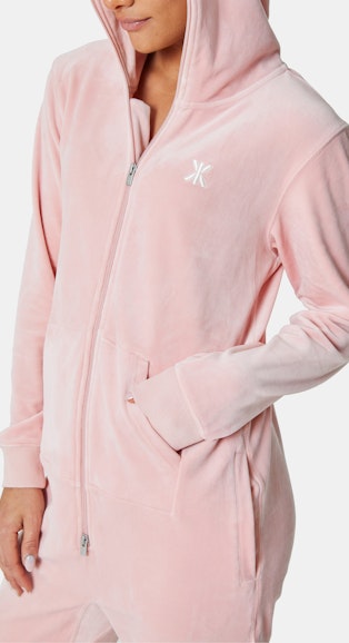 Onepiece Original Velvet Jumpsuit Soft Pink