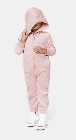 Onepiece Original Velvet Kids jumpsuit Pink