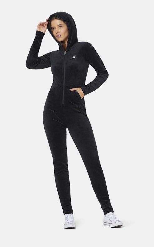 Onepiece Original Velvet Slim Jumpsuit Black