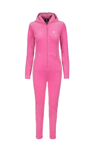 Onepiece Original Velvet fitted Jumpsuit Hot Pink