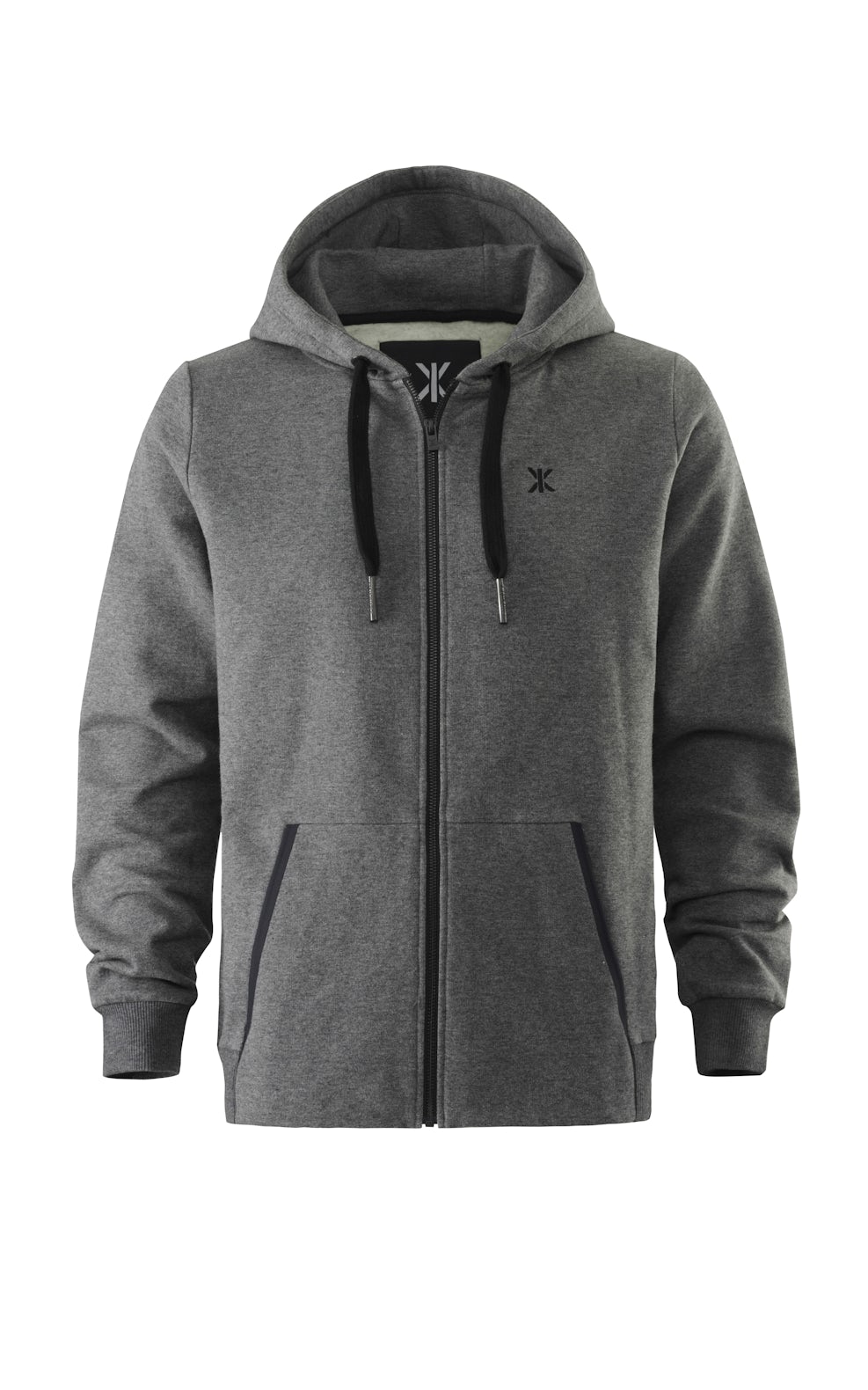 Out Zip Hoodie Dunkelgrau