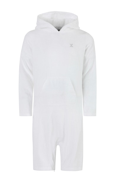 Onepiece Pearl Towel Jumpsuit Blanc