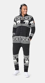 Onepiece Polar Bears are Coming jumpsuit Black