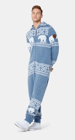 Onepiece Polar Bears are Coming jumpsuit Light Blue