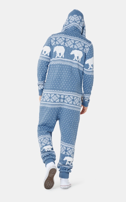 Onepiece Polar Bears are Coming jumpsuit Light Blue