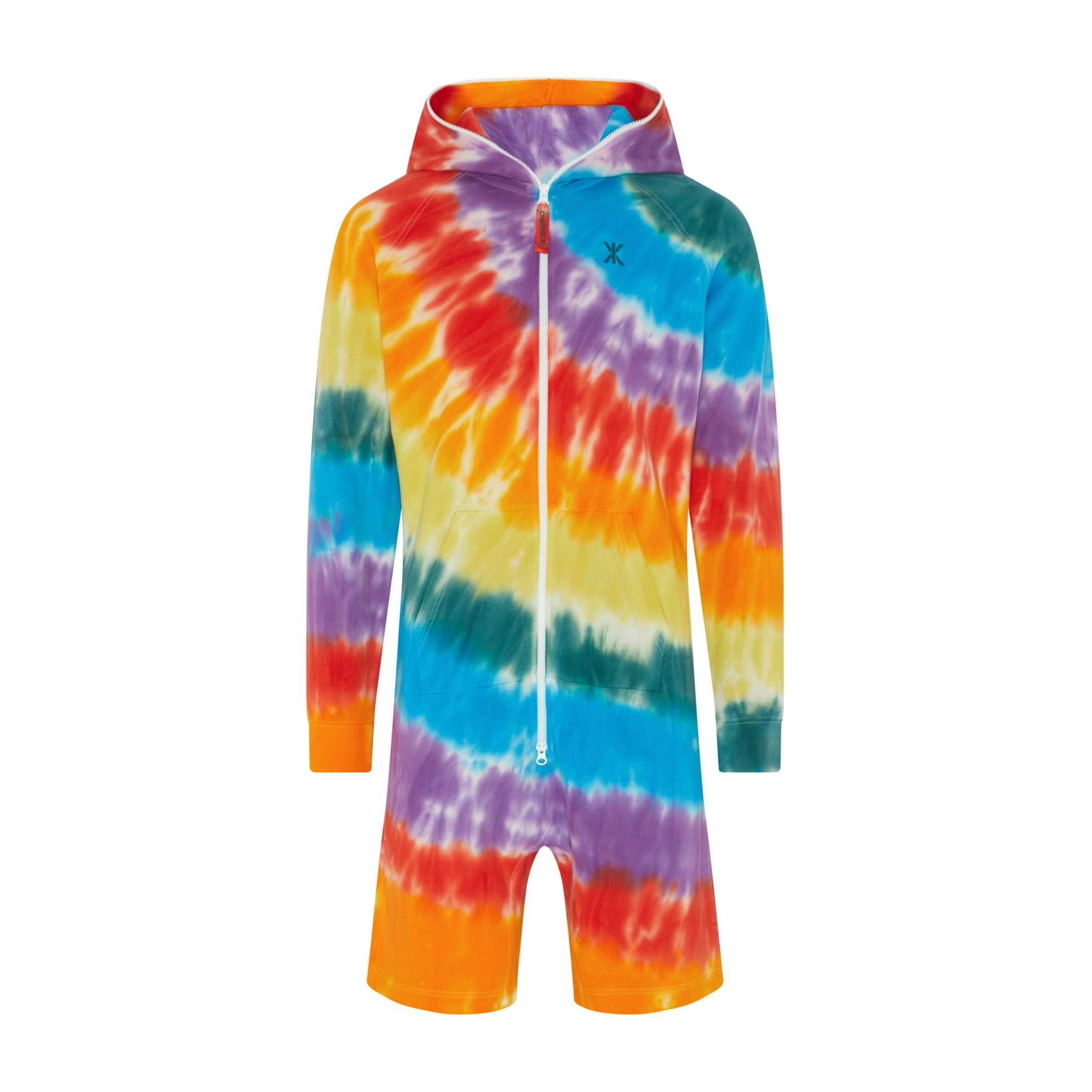 Rainbow Pride Short Jumpsuit Multi Tie-dye