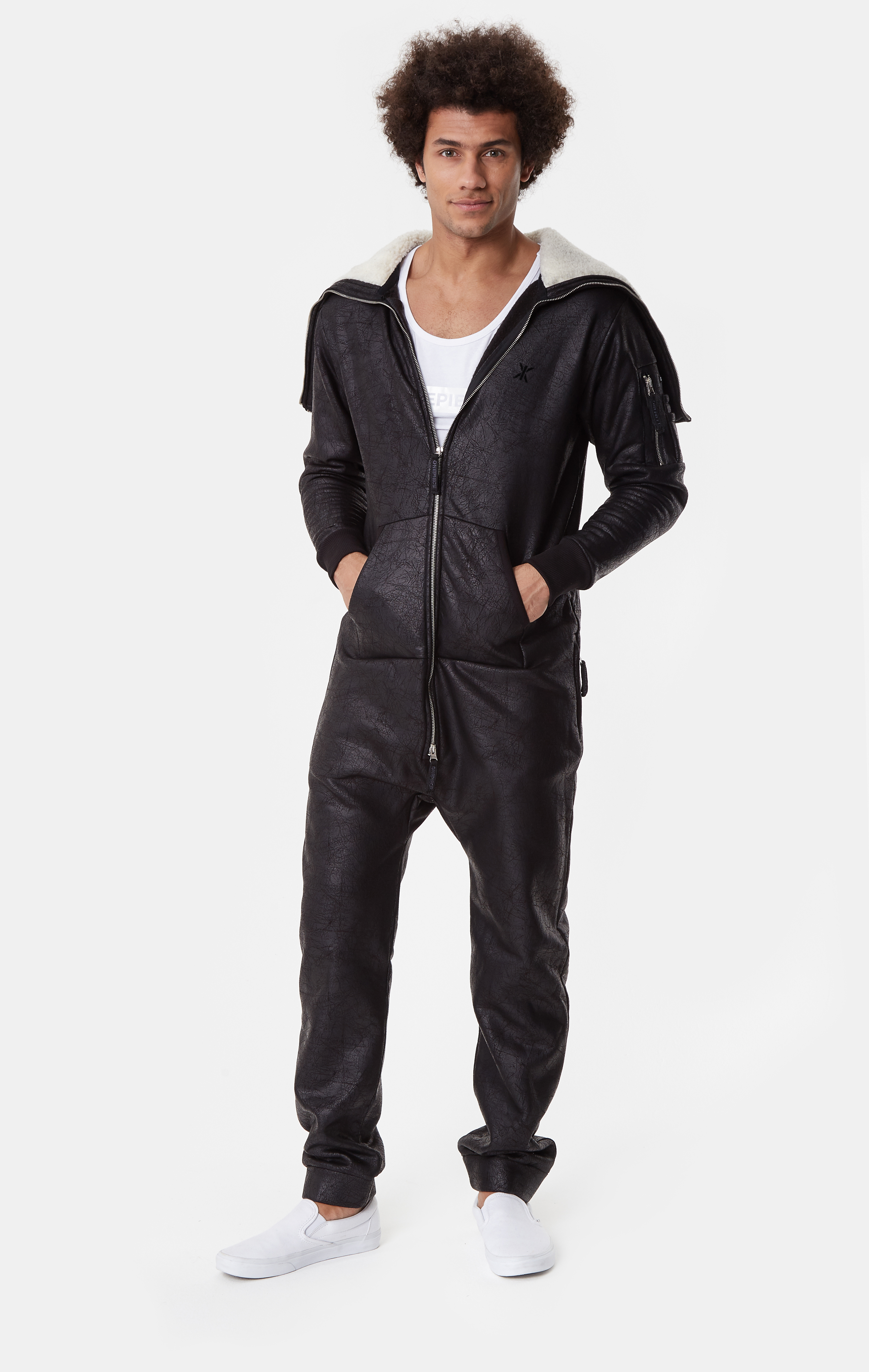 black soft jumpsuit