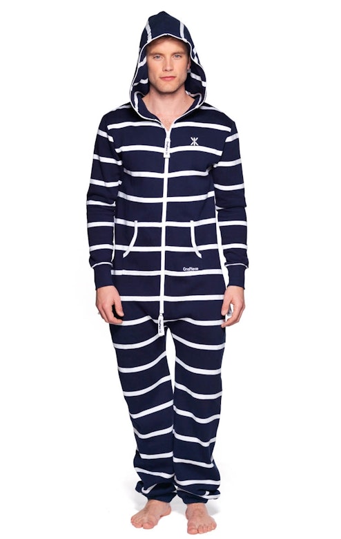 Stripe Onesie Dress Blue / White