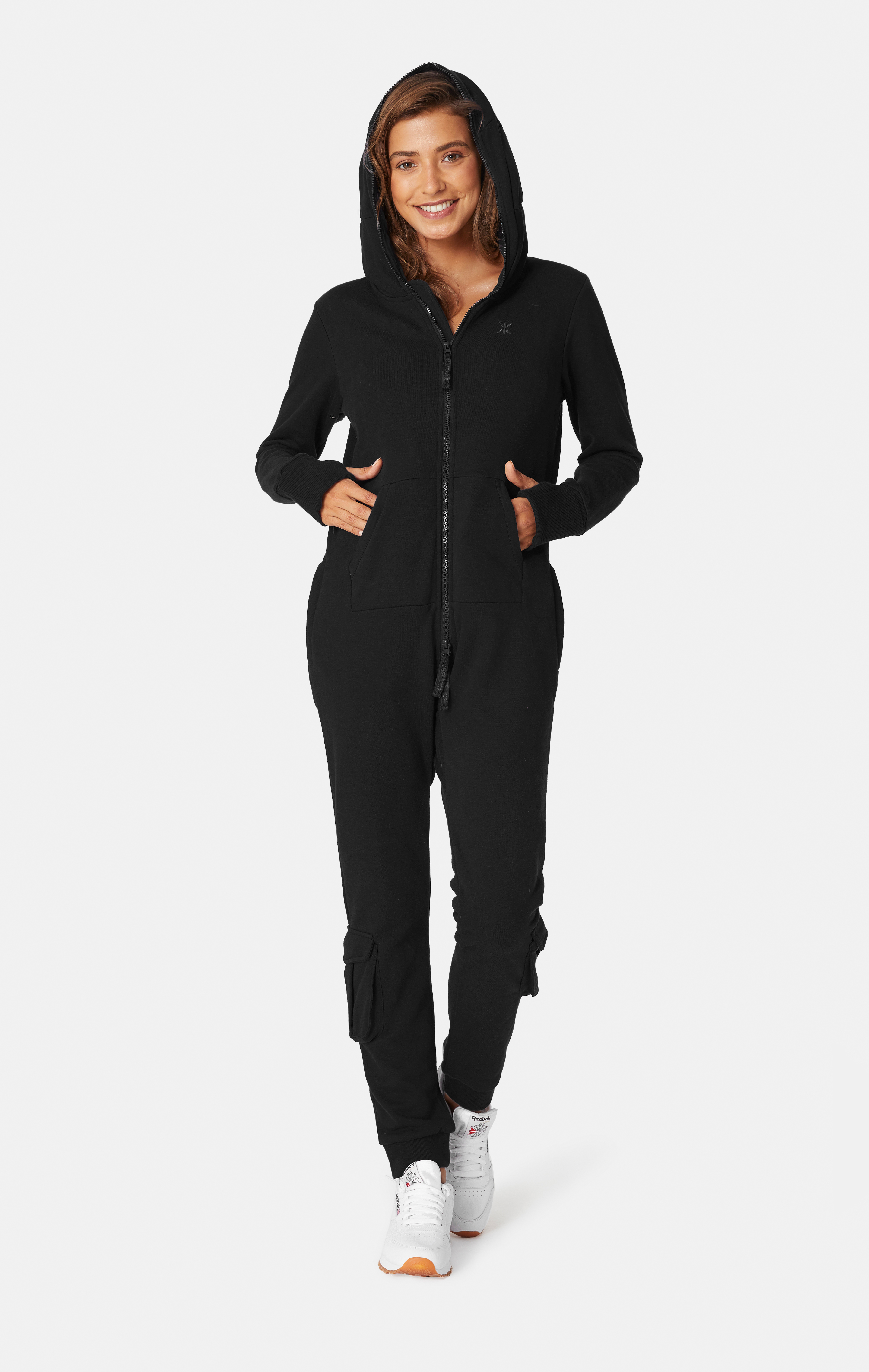 black travel jumpsuit