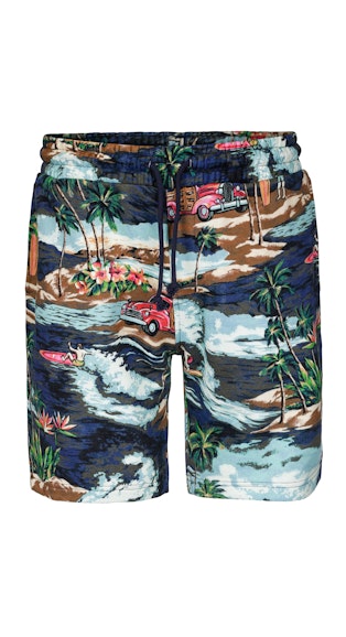 Onepiece The Vintage Hawaii shorts Bleu mix