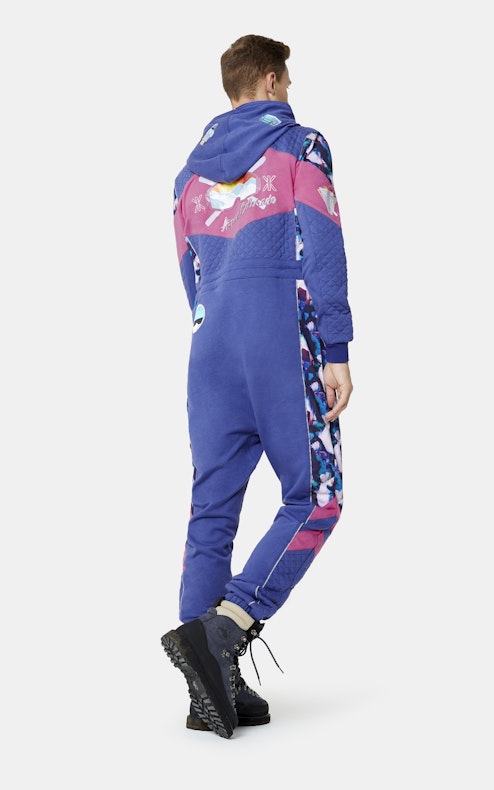 Onepiece Throwback Skiing jumpsuit Mid Blue