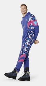 Onepiece Throwback Skiing jumpsuit Bleu royal