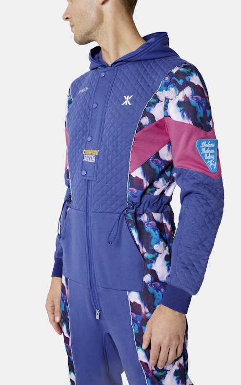 Onepiece Throwback Skiing jumpsuit Bleu royal