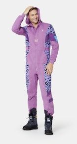 Onepiece Throwback Skiing jumpsuit Rose