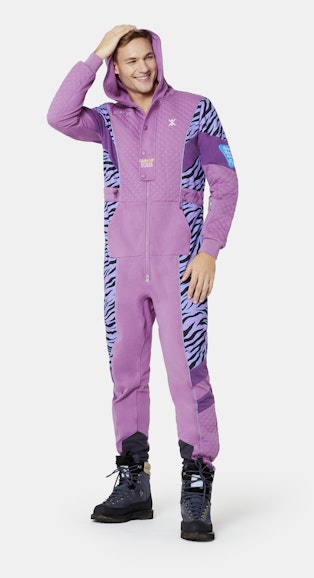 Onepiece Throwback Skiing jumpsuit Pink