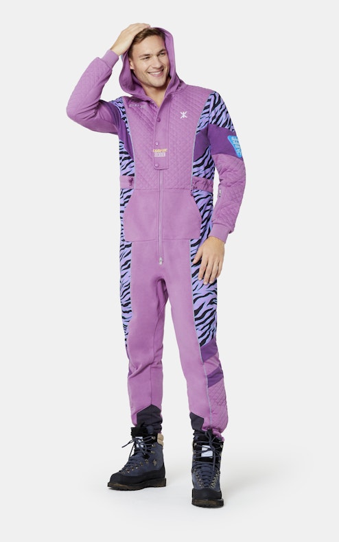 Onepiece Throwback Skiing jumpsuit Pink