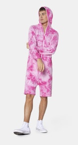 Onepiece Tie Dye short jumpsuit Pink