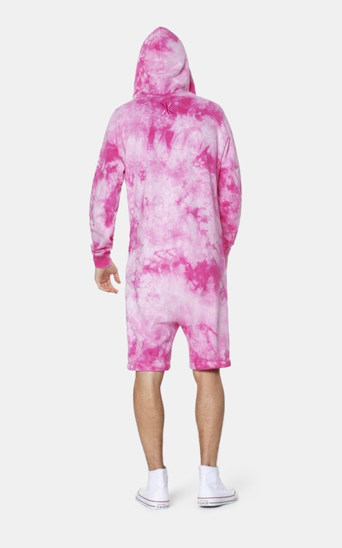 Onepiece Tie Dye short jumpsuit Pink