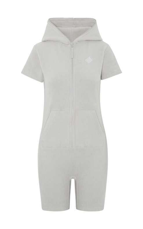 Onepiece Towel Club fitted short Jumpsuit Light Grey