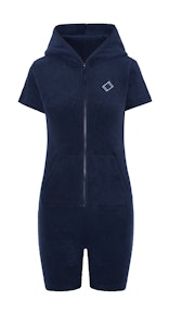 Onepiece Towel Club fitted short Jumpsuit Bleu Marine