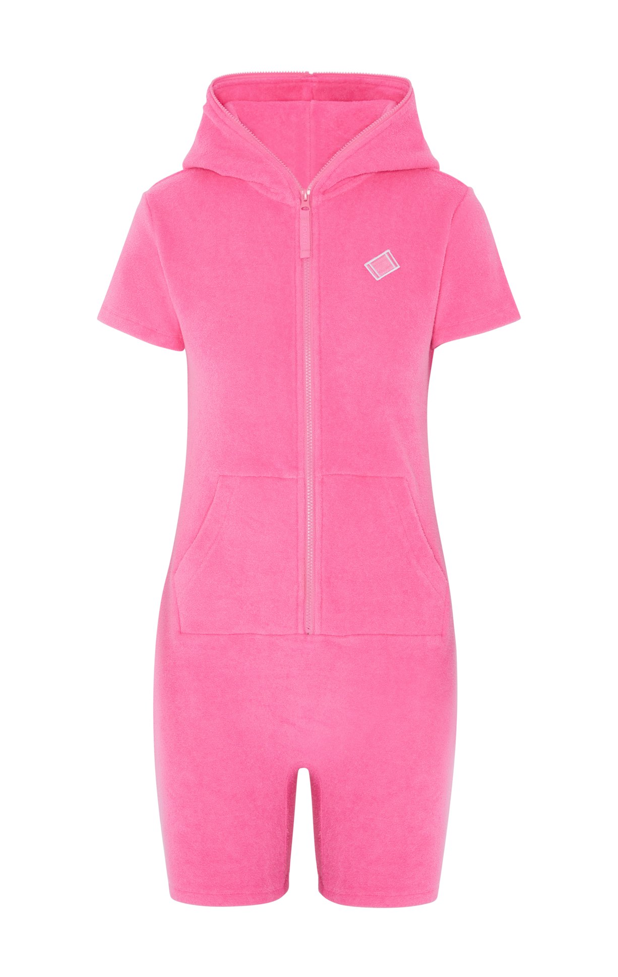 Towel Club Fitted Short Jumpsuit Rosa