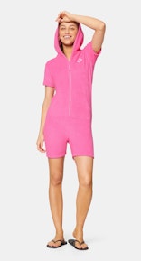 Onepiece Towel Club fitted short Jumpsuit Pink