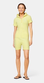 Onepiece Towel Club fitted short Jumpsuit Yellow