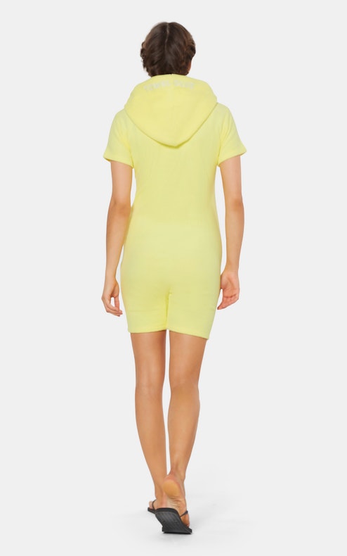 Onepiece Towel Club fitted short Jumpsuit Yellow