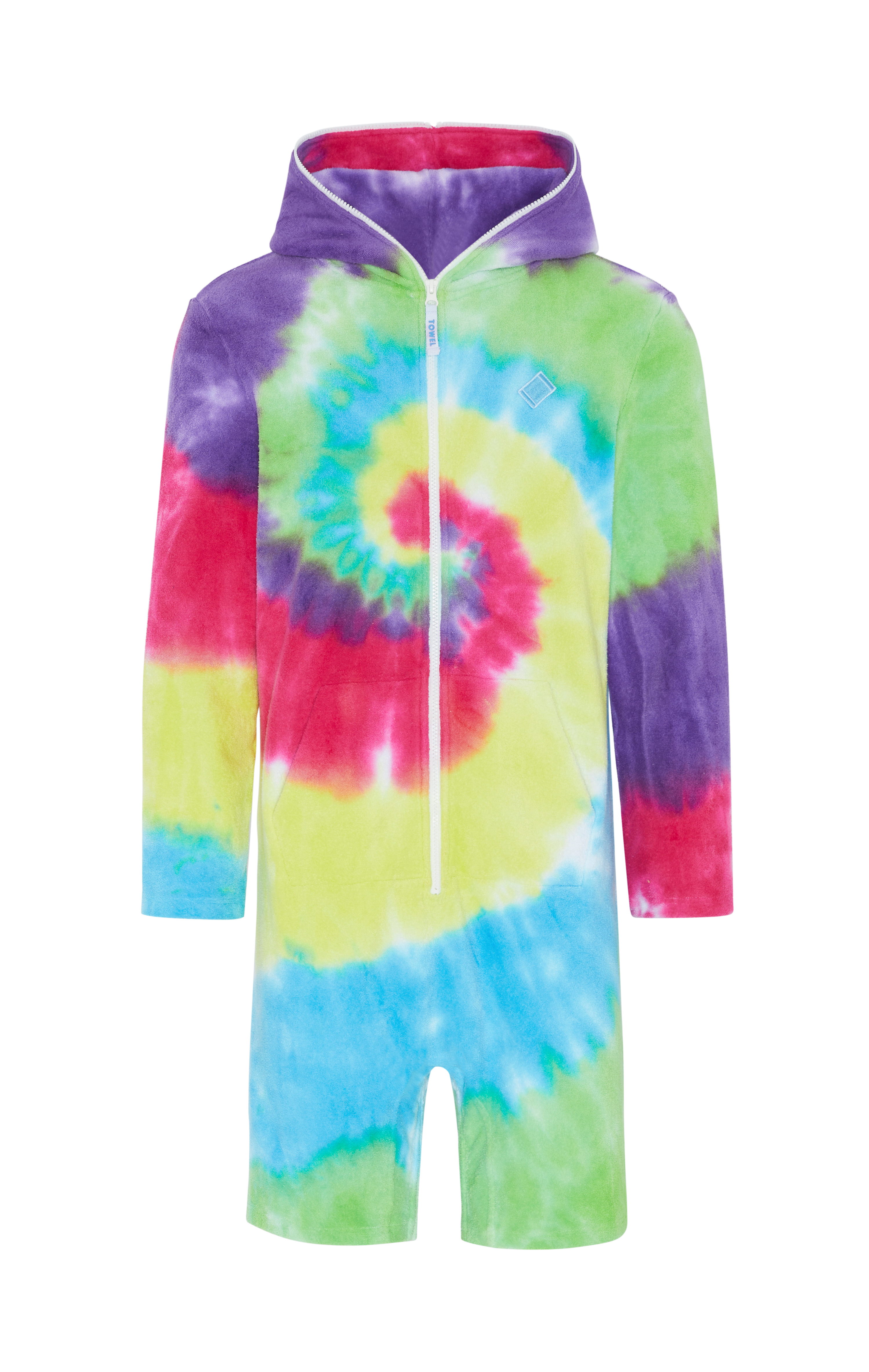 Towel Club X Onepiece Towel Jumpsuit Multi Tie Dye
